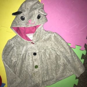 💫Jacket with face design & multi-colored button